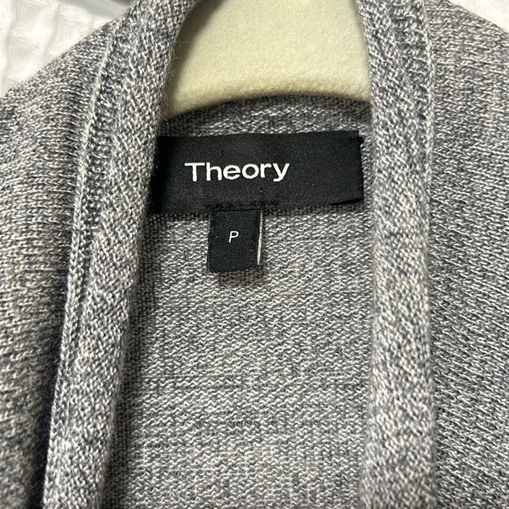 Theory 100% Wool Trincy M In Soft Luster Duster/ … - image 3